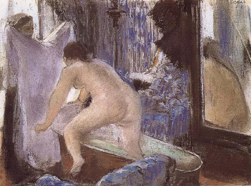 Edgar Degas Out off bath oil painting image